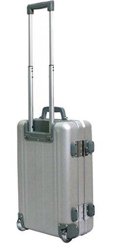Preisvergleich Produktbild Boardtrolley Boardcase mit Trolley Kurzeisetrolley Aluminiumtrolley Aluminium silber Kabinengepäck 49009