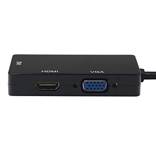 Demiawaking 3 in1 Mini DP Adapter, Mini Display Port (Thunderbolt™ Port Kompatibel) auf DVI VGA HDMI Adapter Konventer für MacBook, MacBook Air, MacBook Pro, iMac, Mac mini, Microsoft Surface Pro 1 2 3, Lenovo Thinkpad X1/ Carbon/ Touch und so weiter - 4