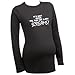 It's Not Over 'til The Fat Lady Screams LONG SLEEVE Maternity Black T-shirt