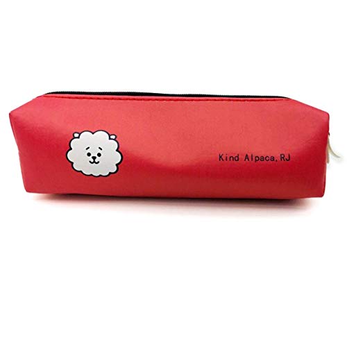 JiXUN Wonderful K-POP Fashion BTS Pencil Case Coin Purse Storage Plush Pen Bag Bangtan Boys Organizer Makeup Pouch Cosmetic Bag Fans Gift for Home Decoration(H02)