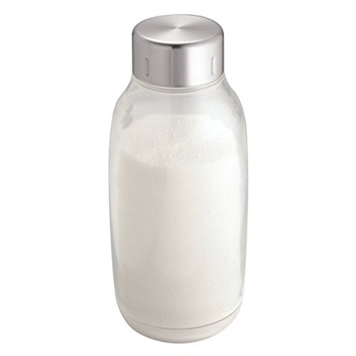 InterDesign 81510EU Onza Flasche Klein, Durchsichtig/Edelstahl Gebürstet - 3