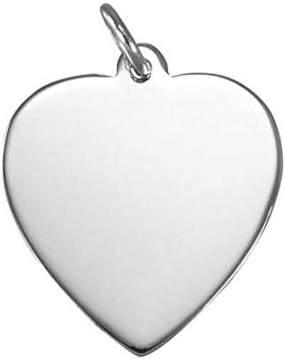 Sayers London Sterling Silver Large Heart Pendant
