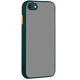 GGM GİYİM & AKSESUAR iPhone 7-8 - Se 2020 ile Uyumlu Arka Kısmı Mat Şeffaf Yapıya Sahip Kenarları Silikon Tpu Malzemeden &Uuml;ret