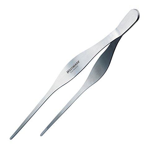Westmark Brat- und Servierpinzette, Rostfreier Edelstahl, Länge: 29 cm, Silber, 12762270 - 2