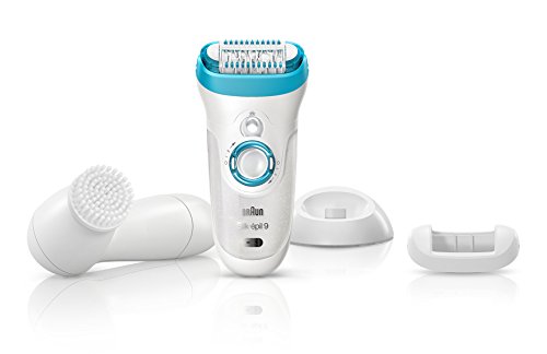 Braun Silk Epil 9 9-549 Wet & Dry Cordless Epilator with 4 Extra Attachments