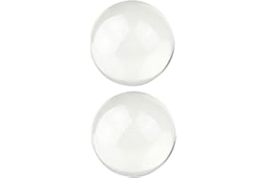 INOOMP 2pcs Acrylic Juggling Balls Fushigi Crystal Glass Feng Shui Glass Balls Acrobatic Glass Decorative Balls Office Ornament Clear Ornament Balls Home Decor Photography Aldult Crafts