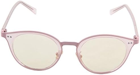 OGOBVCK Eyewear Womens Oversize Retro Clear Lens Fashion Cat Eye Glasses (Pink)
