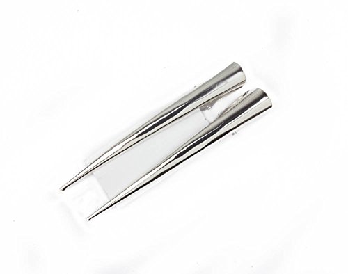 Set of 2 Plain Long Silver Metal Clip Concorde Beak Hair Clip Grip For hair Up Dos Accessories By Mytoptrendz®