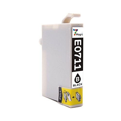 7Magic Kompatiblen Tintenpatronen Ersatz für Epson T0715 ( T0711 T0712 T0713 T0714 )Druckerpatronen für Epson Stylus BX300F SX110 SX218 SX215 DX7400 SX400 SX100 SX210 SX200 DX8400 DX4050 Drucker (1 Set + 1 Schwarz, Gesamt 5-Pack) - 2