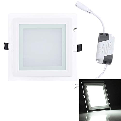 LED Accesorios, 12 W Blanco LED Cuadrado Panel luz, Flujo Luminoso: 960 LM, Tamaño: 16 cm x 16 cm x 3,5 cm, S-led-5551wl