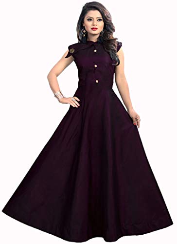 vaidehi creation Womens Tafeta Satin Anarkali Style Gown RS.399 (87.00% Off) - Amazon