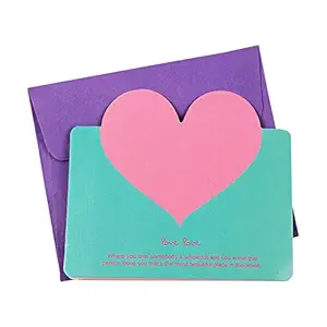 Negaor Love Card Anniversary Card I Love You Card Greeting Card ANK You Card wi for Christmas Birt ay Engagement Wedding Valentine's Day Holiday Par Plies