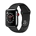 Produktbild Apple Watch Series 3, 38 mm, GPS + Cellular, Edelstahl Gehäuse, Space Grau mit Sport-Armband, Schwarz, 2017