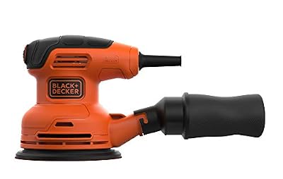 BLACK+DECKER BEW210-QS Ponceuse excentrique filaire - 1 abrasif - Livrée avec un sac de collection des poussières 230W, 125mm