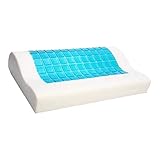 P Prettyia Oreiller Rafraîchissant - Coussin Ergonomique - Housse Lavable - Bleu Clair, 50 x 30 x 10CM