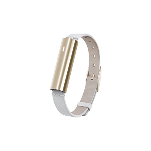 Preisvergleich Produktbild Misfit Ray, Aktivitätstracker, mit weißem Lederarmband, Bluetooth, Gold