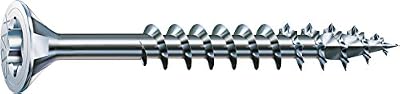 Spax - Vis universelle, 3, tête fraisée, T de Star Plus, 4 Cut, filetage partiel, galvanisé Blank a2j - 0191010350303, 0191010400353