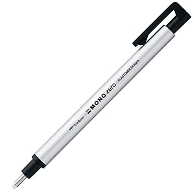 Tombow Mono Zero Eraser - 2.3 mm - Circle - Silver Body