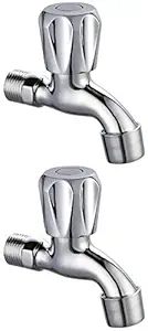 Drizzle ContiMini Bib Cock Bathroom Tap With Foam Flow Brass Chrome Plated (standard size) 2 piece
