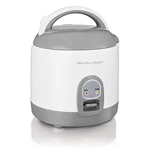 Hamilton Beach Rice Cooker with Rinser/Steam Basket (4 Cups uncooked Resulting in 8 Cups Cooked) 37508