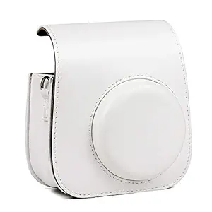 CAIUL Compatible Mini 11 Groovy Camera Case Bag for Fujifilm Instax Mini 11 8 8+ 9 Camera - White