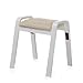 Produktbild Qiansejiyijiajudengzi Stuhl Hocker Massivholz Einfache Biegung Multifunktions Wohnzimmer Möbel Sofa niedrigen Hocker Kleinen Hocker Holzbank Schuhbank (Farbe : A)