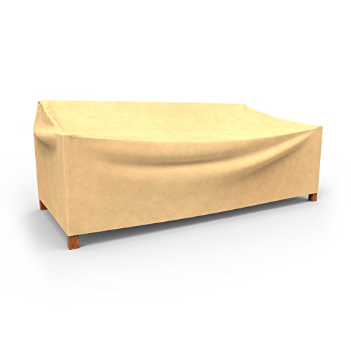 Budge All-Seasons Extra Large Outdoor Loveseat Cover P3W03SF1, Tan (39 H x 57 W x 41 D)