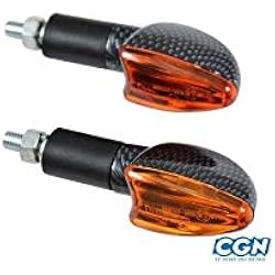 CLIGNOTANT TUN'R* ARROW F.COURTE CARBONE/ORANGE (PR)