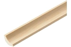 1M / 39.37 inch Pine Scotia Decorative Trim Moulding Beading Wooden Timber Edging TMW Profiles (Smooth Profile 30x30mm)