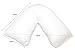 White V Shaped Pillow with Pillowcase by babskin