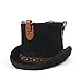 Produktbild XIANGBAO-Hat Hut schwarzer Wollfilz Steampunk Topper Zylinderhut (Farbe : Schwarz, Größe : 61 cm)