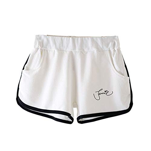 Vhunkjnr Blackpink Pantalones Casual Trendy Handsome Cotton Training Pantalones para Correr Pantalones de chándal Pantalones Cortos de chándal Unisex (Color : A04, Size : S)