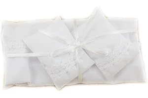 Melody Jane Dolls Houses White Quilt Sheet & Pillows Bedroom Accessory Bedding