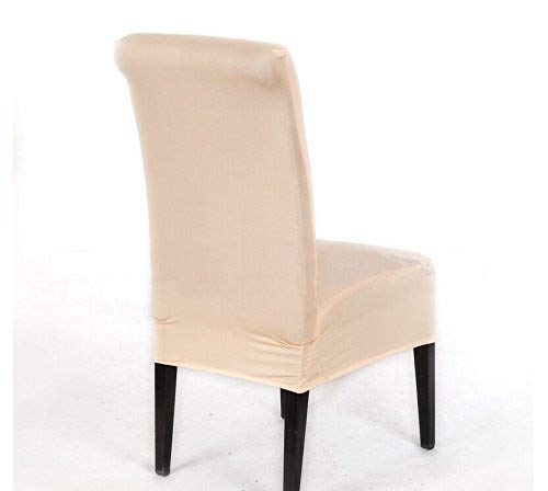 Preisvergleich Produktbild Kingstons Polyester Spandex Esszimmer Hocker Stuhl Bezug Stillkissen Champagner (Farbe)