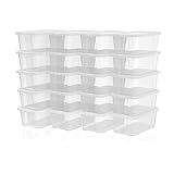 TSCHÜSS SCHUH-CHAOS! Egal ob Sie ein Sneakerhead oder ein Anhänger eines Designers sind, dieses Set bestehend aus 20 durchsichtigen Boxen wird Ihrem Schuh-Durcheinander ein Ende bereiten und Ihr Zuhause auf Vordermann bringen. So können Sie schnell auf die Schuhe, welche perfekt zu Ihrem heutigen Outfit passen, zugreifen
