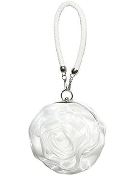 UK_Stone Damen Blumen Form Clutch Hochzeit Handtasche Abendtasche Casual Handgelenk Tasche Geldbeutel