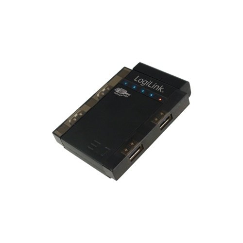 LogiLink UA0112 USB-Hub (4-Port, USB 3.0) schwarz