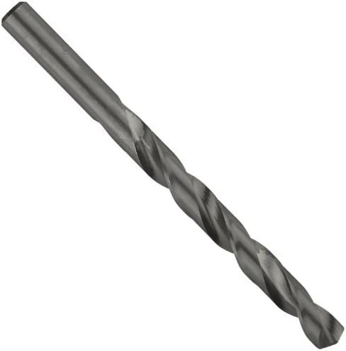 Chicago Latrobe 150ASP High-Speed Steel Jobber Length Drill Bit, Black Oxide Finish, Round Shank, 135 Degree Split Point, Wire Size #6 (Pack of 12)