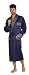 Produktbild FOREX Lingerie edler und hochwertiger Satin-Bademantel Herren-Mantel im tollen Design, marine, Gr. 4XL