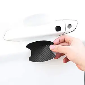 ARWY Door Handle Carbon Fiber Paint Protection Vinyl for All Cars Pack of 5 pcs AR61 Carbon Fibre Protection car Door Handle Sticker car Safety