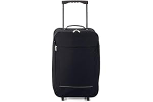 BENZI Maleta de Cabina Plegable, Equipaje de Mano, Especial Low Cost. (BZ5375 Negro)
