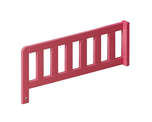 Preisvergleich Produktbild Bettbariere NUKI Bettgitter, Rausfallschutz, Randschutz (Himbeere)