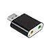 Produktbild Formulaone Aluminiumlegierung 3D Stereo 7.1 Kanal USB Audio Sound Adapter Mikrofon Lautsprecher Audio Mit Zwei 3,5 mm Klinken Konverter