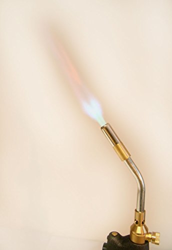 Profi Turbo Lötbrenner Lötpistole Gas-brenner 3,5 KW Lötlampe mit Piezo-Zündung und Feststellknopf - 5
