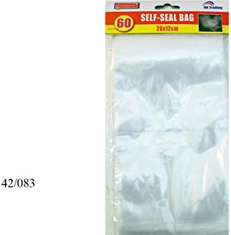 600 x STRONG SELF SEAL REUSABLE POLYTHENE BAGS - 8"x 5" (20 x 12cm) FREE DELIVERY