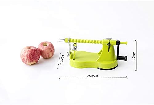 TKFY Small fruit peeling machine Home multi-function rotary three-in-one peeling machine Apple potato carrot cucumber slicer Stainless steel Yellow 280.5×100.4×120mm