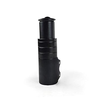 Glaray Bicyclette Fourchette Potence Extenseur VTT Vélo Guidon Riser Extensions tête haute Adaptateur (Noir)
