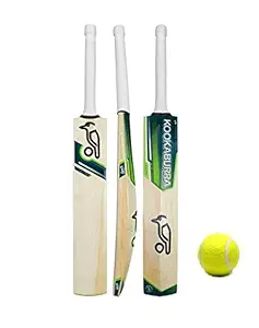 JRS Wooden N04 Cricket Bat with Ball for Kids Size 1 Pack of 1 (Multi-Color) 4-5 Years Boys