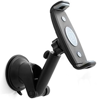SYSTEM-S Adjustable Extendable Arm Car Windshield Mount Holder for Tablets Phablets and Smartphones