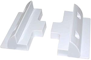 LOWENERGIE Solar Panel Mounting Bracket White Side Set Kit Adhesive Bond 2 Piece for Caravans, Motorhomes, Boats & Any Flat Surface